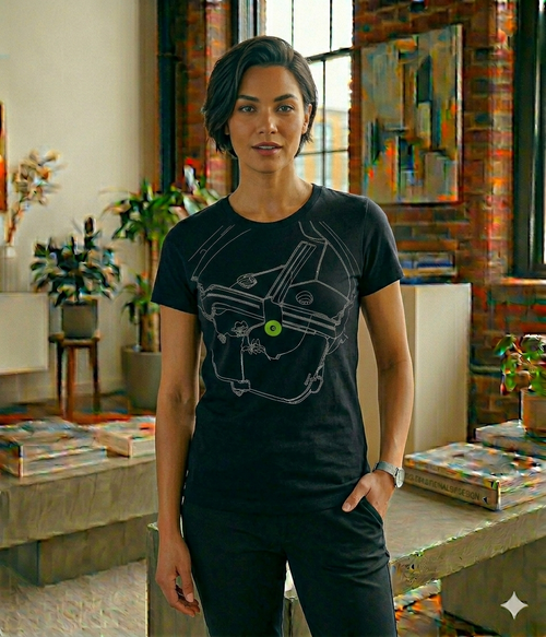 AURON Women Big Face Hoodies/T-Shirts